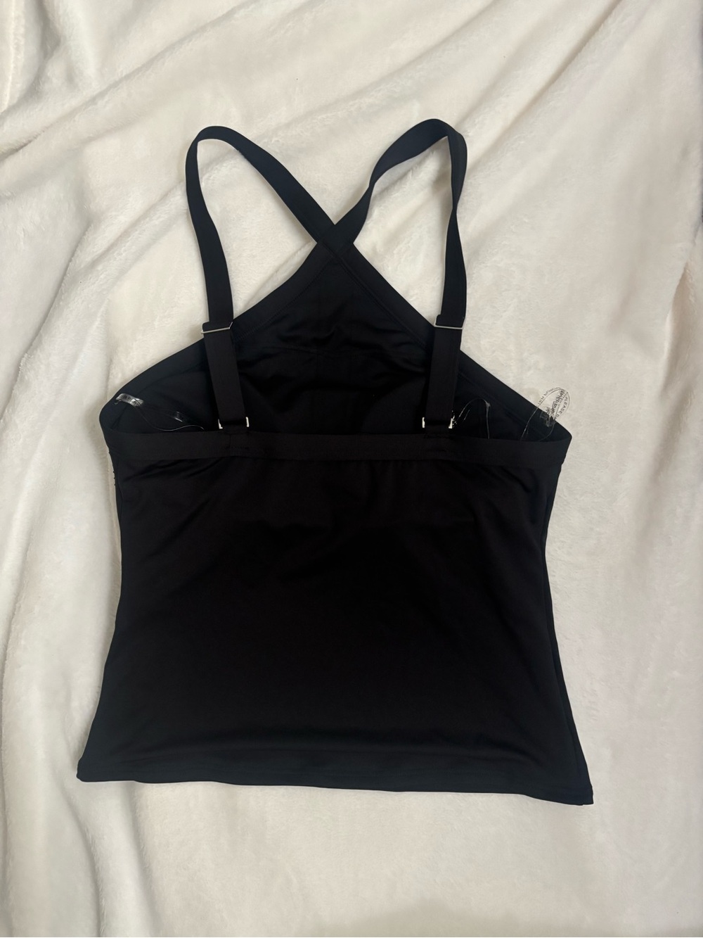 🌴🌴🌴Michael Kors Black Halter Rhinestone Tank Swim Top - Picture 3 of 6